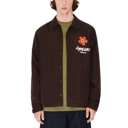 Kenzo Kenzo Futura Light Coach Jacket Chocolate FF65BL0619NT.91