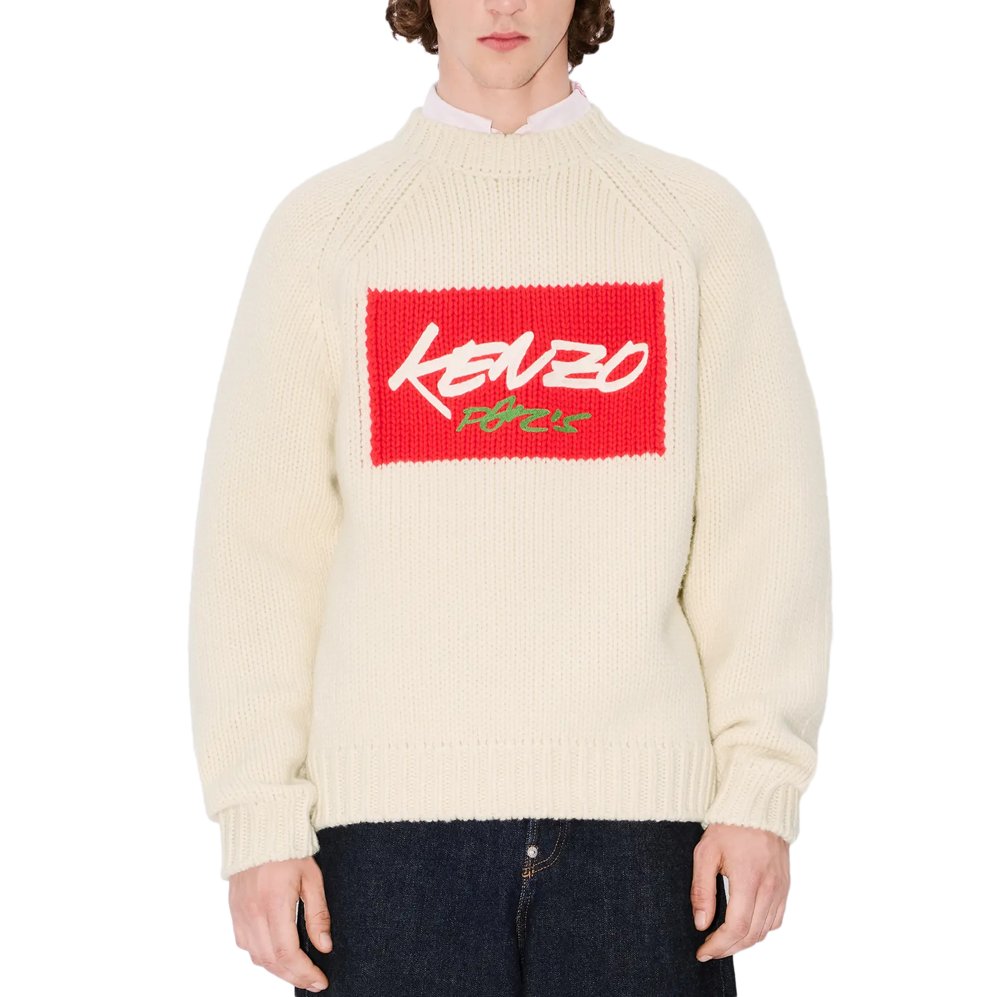 Kenzo RWS Futura Jumper Off White FF65PU7573CT.02