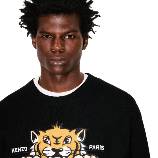 Kenzo RWS Happy Tiger Jumper Black FF65PU7503LI.99J