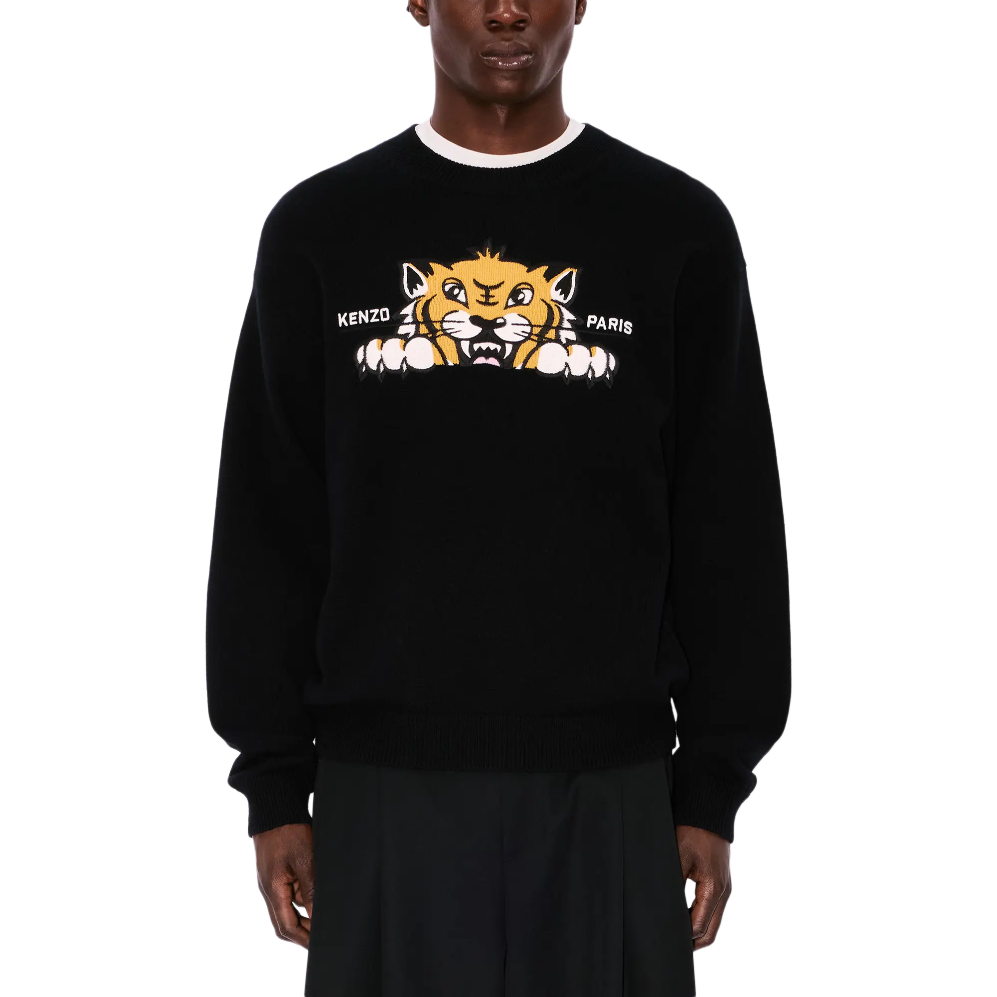 Kenzo RWS Happy Tiger Jumper Black FF65PU7503LI.99J