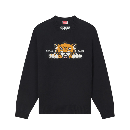 Kenzo RWS Happy Tiger Jumper Black FF65PU7503LI.99J