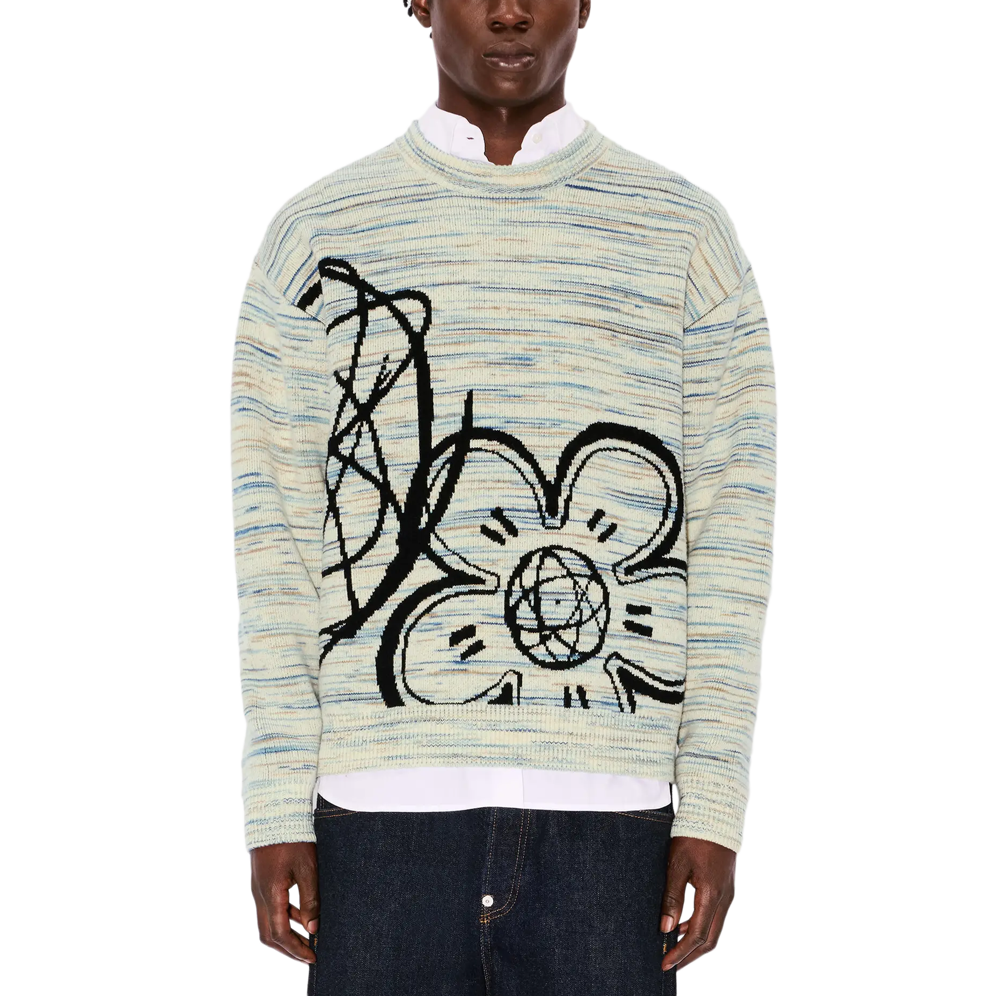 Kenzo RWS Reversible Kenzo Futura Jumper Off White FF65PU7513CJ.02