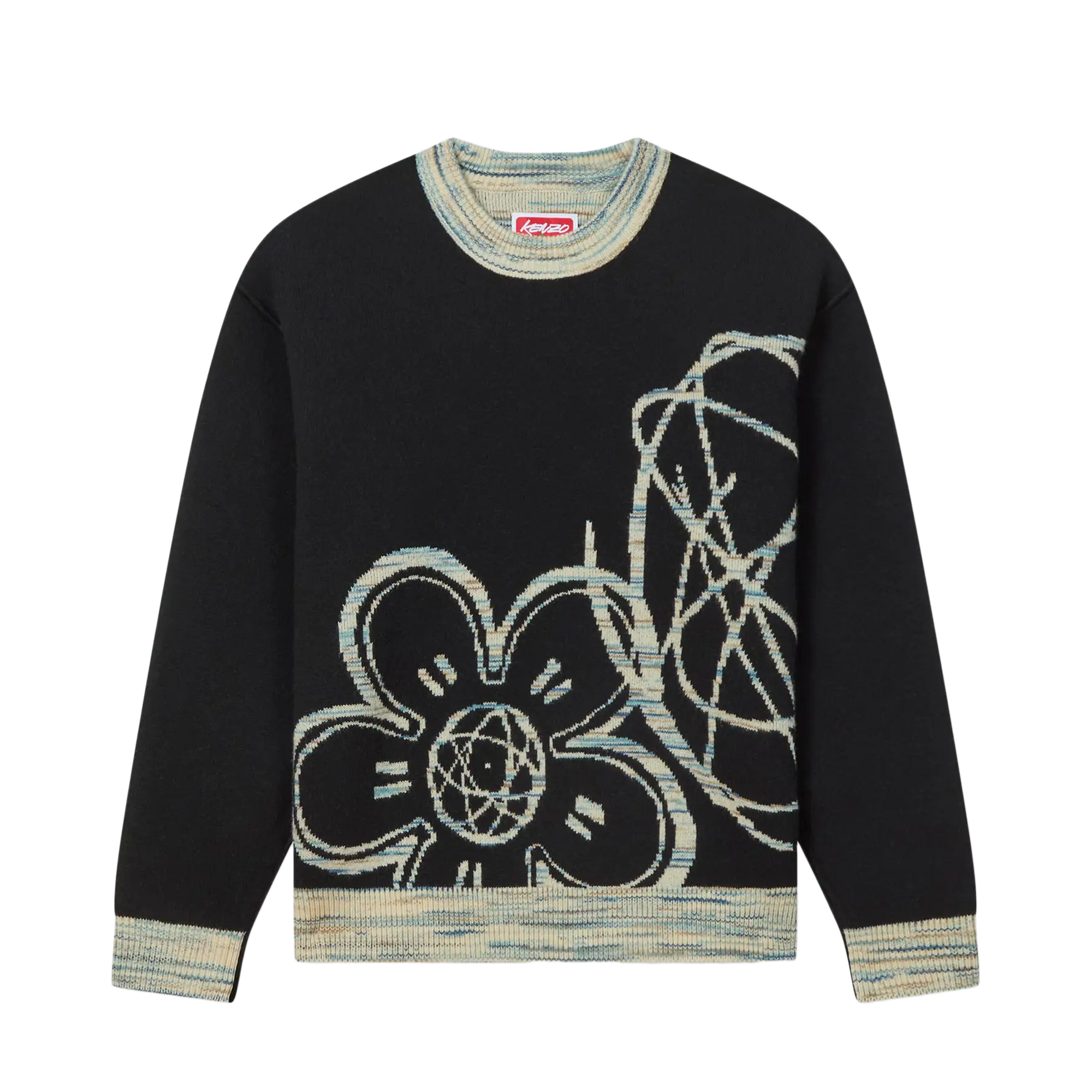 Kenzo RWS Reversible Kenzo Futura Jumper Off White FF65PU7513CJ.02