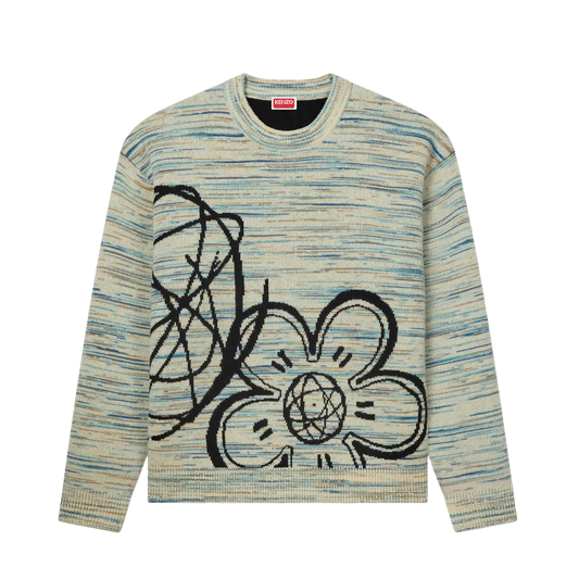 Kenzo RWS Reversible Kenzo Futura Jumper Off White FF65PU7513CJ.02