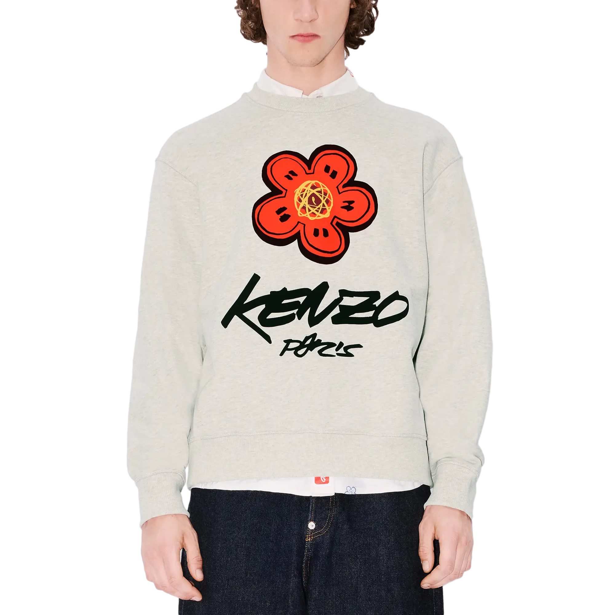 Kenzo Sweat Pale Grey FF65SW2524MC.93