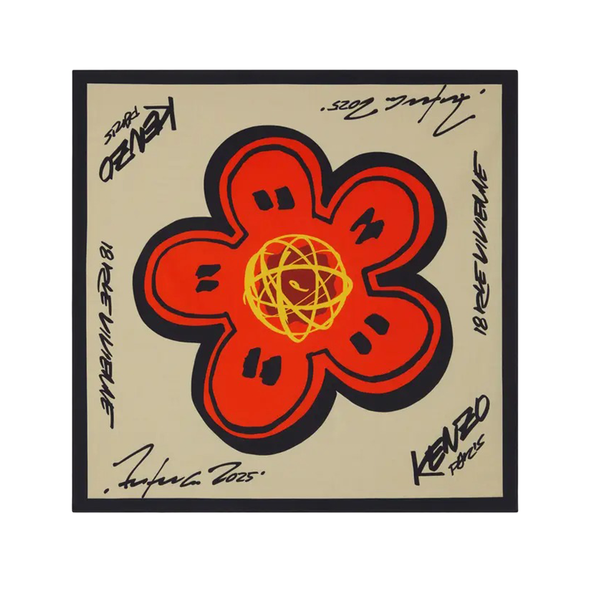 Kenzo x Futura 2000 Bandana Cream FF68EU230PEH.04