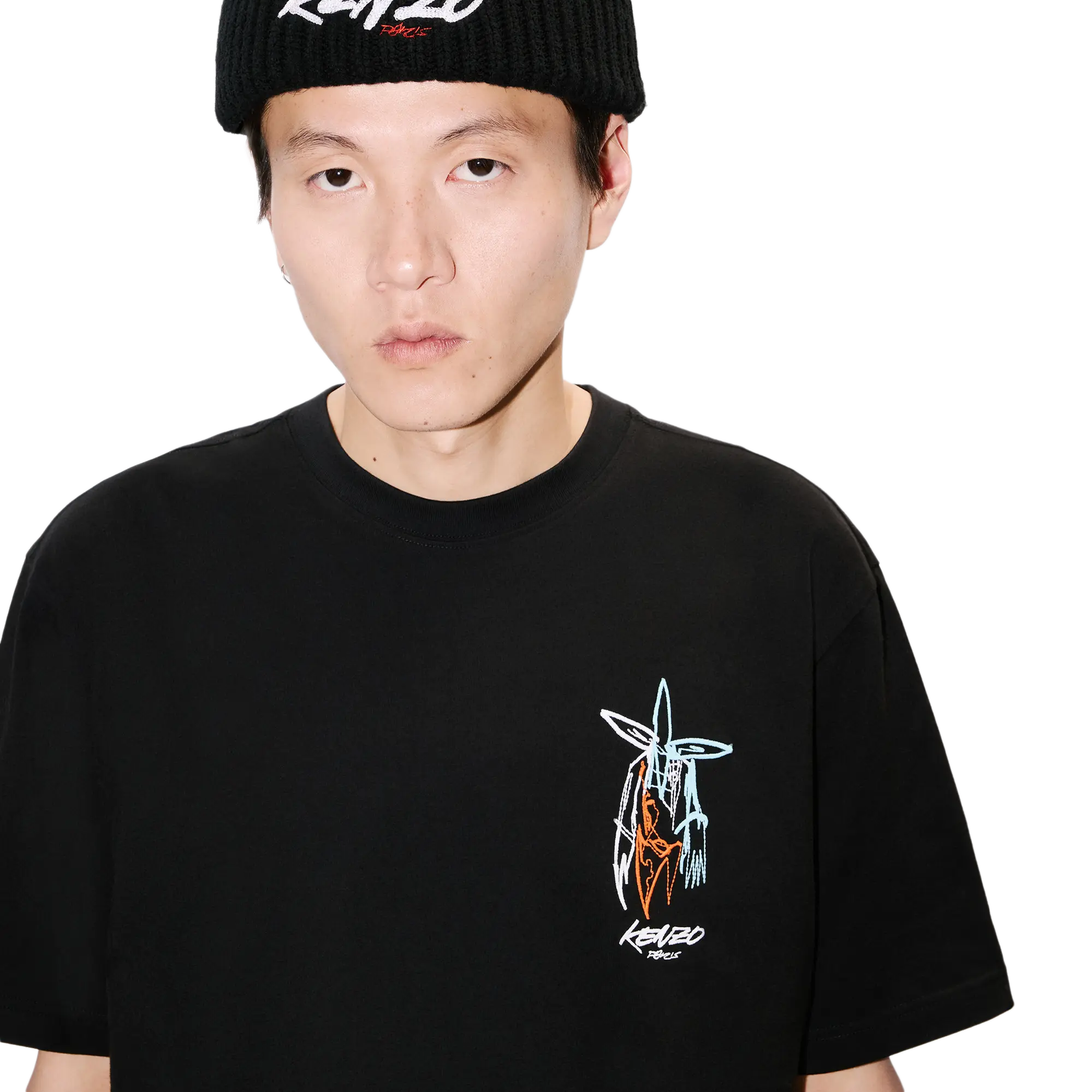 Kenzo x Futura 2000 Embroidered T-Shirt Black