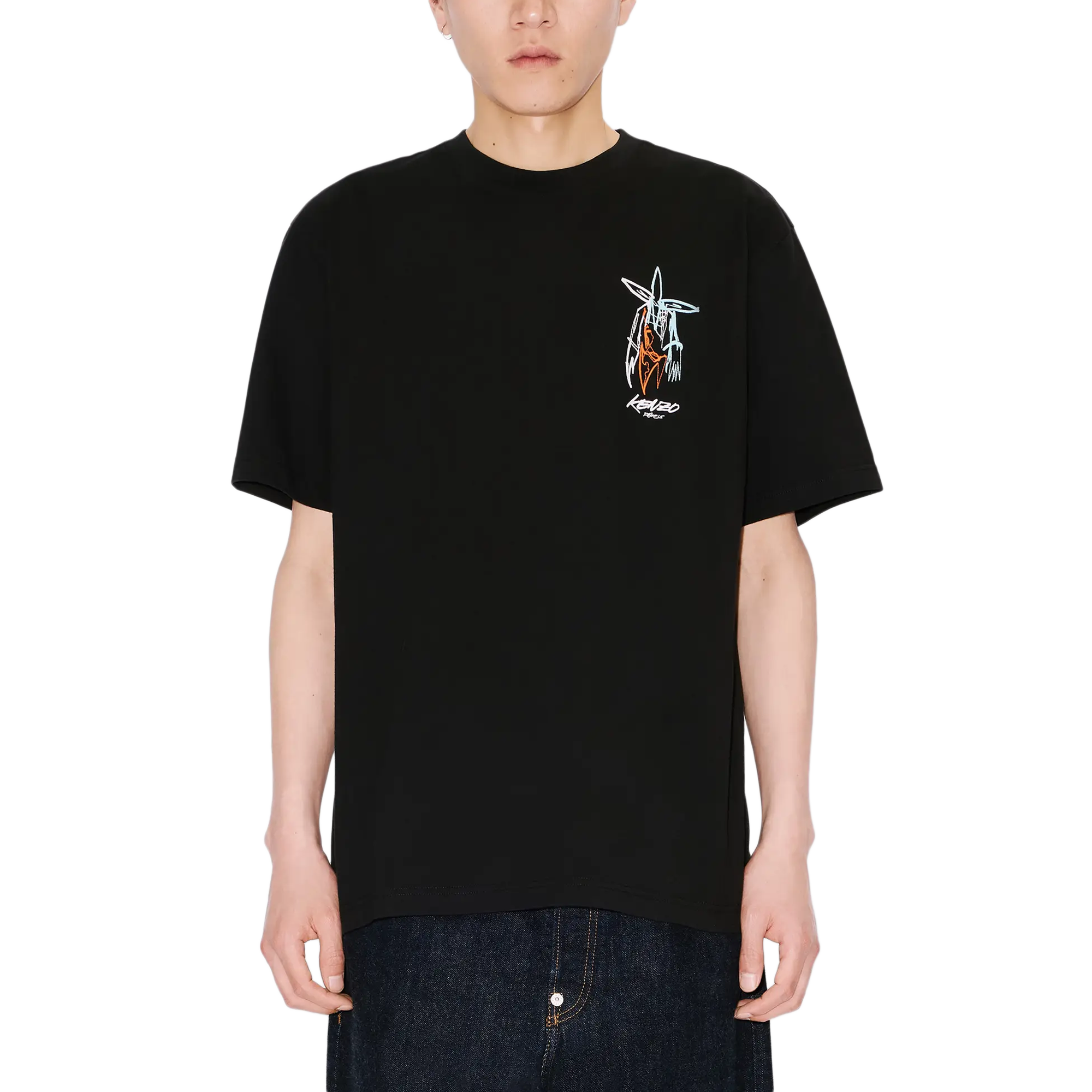 Kenzo x Futura 2000 Embroidered T-Shirt Black