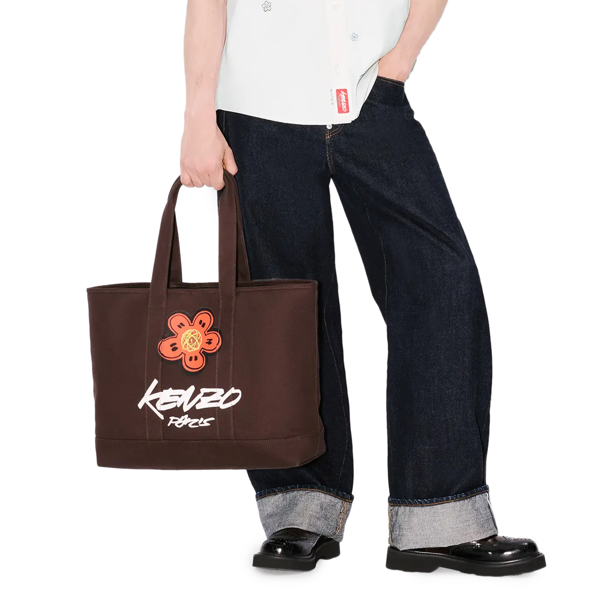 Kenzo x Futura 2000 Large Tote Bag Chocolate FF68SA911F36.91