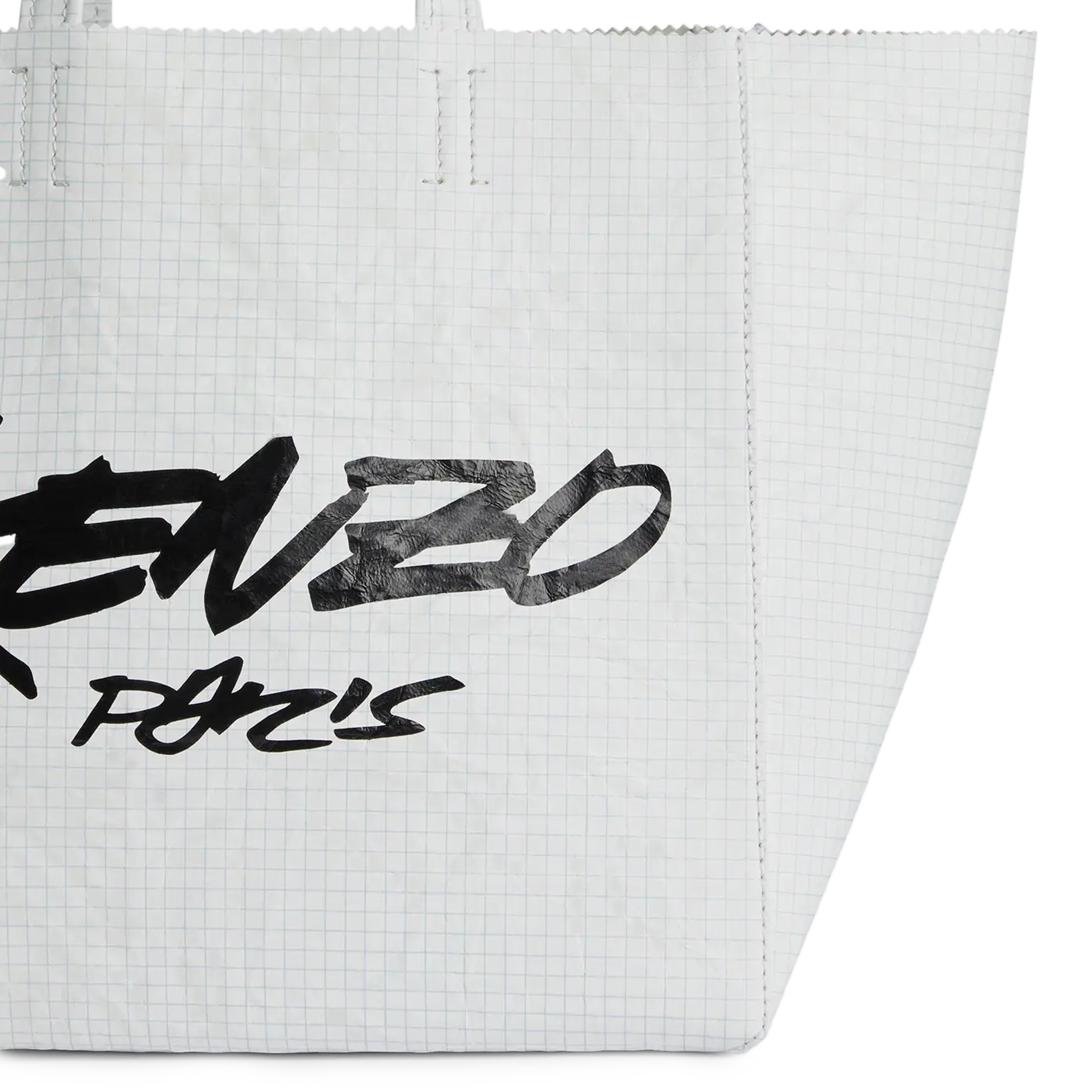 Kenzo x Futura 2000 Small Shopper Tote Bag White FF62SA110L07.01