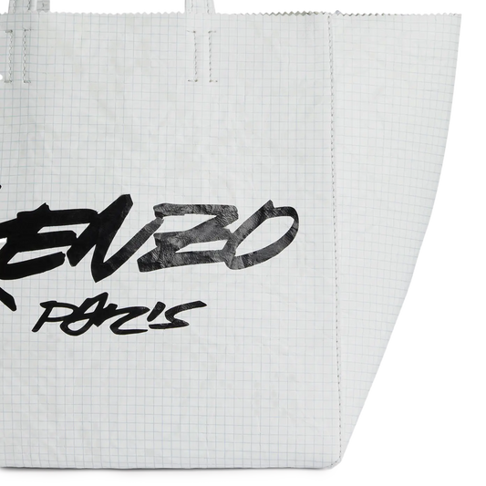 Kenzo x Futura 2000 Small Shopper Tote Bag White FF62SA110L07.01