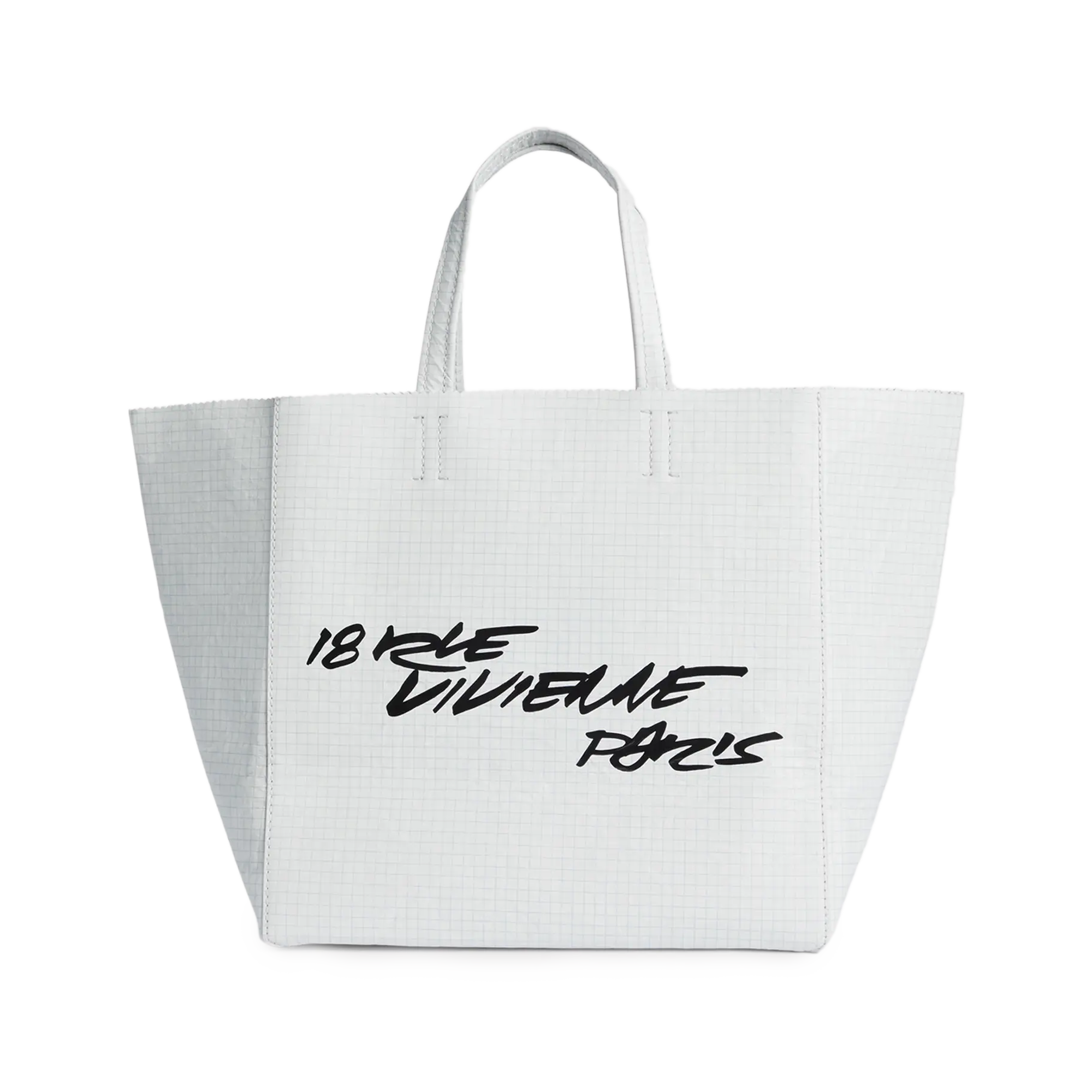 Kenzo x Futura 2000 Small Shopper Tote Bag White FF62SA110L07.01