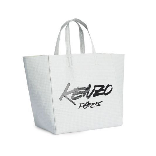 Kenzo x Futura 2000 Small Shopper Tote Bag White FF62SA110L07.01