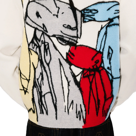 Kenzo x Futura 2000 Wool Cardigan Off White