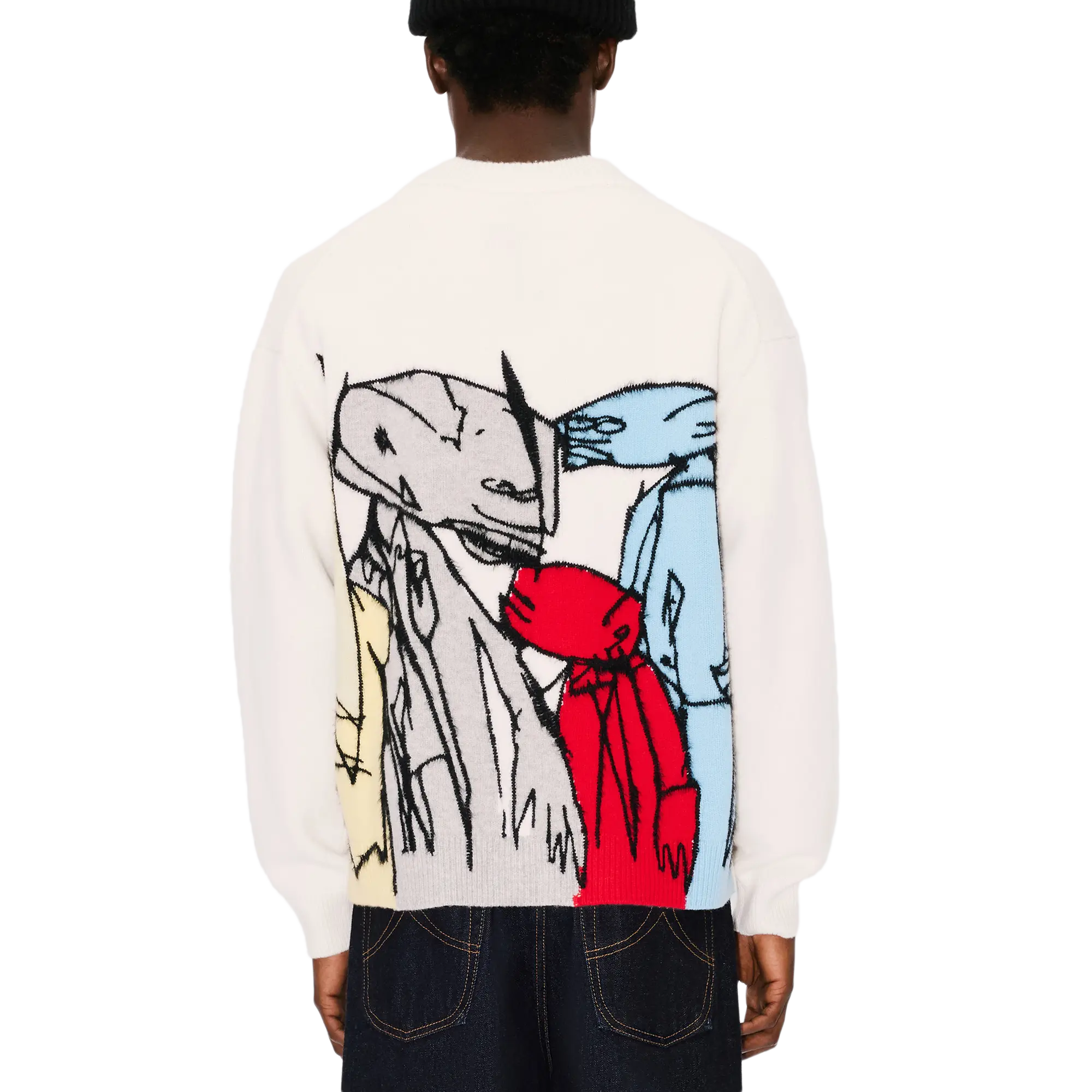 Kenzo x Futura 2000 Wool Cardigan Off White