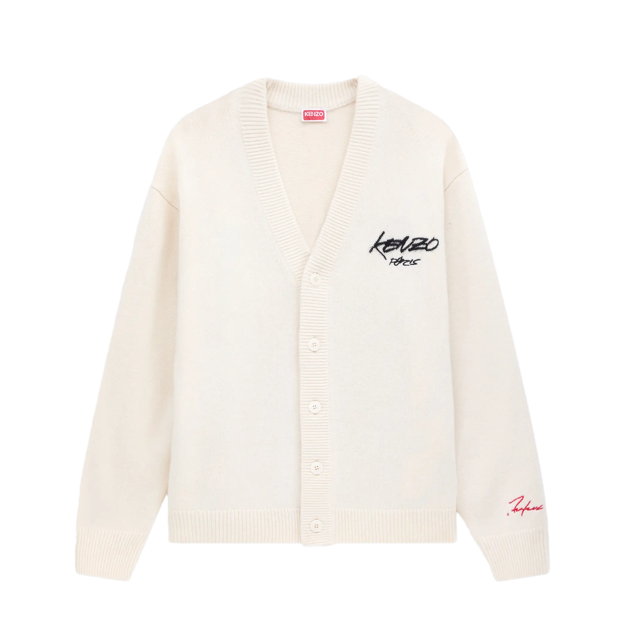 Kenzo x Futura 2000 Wool Cardigan Off White