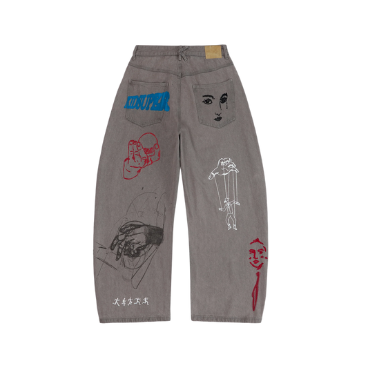 Kidsuper From A Place Ive Never Been Pants Gray