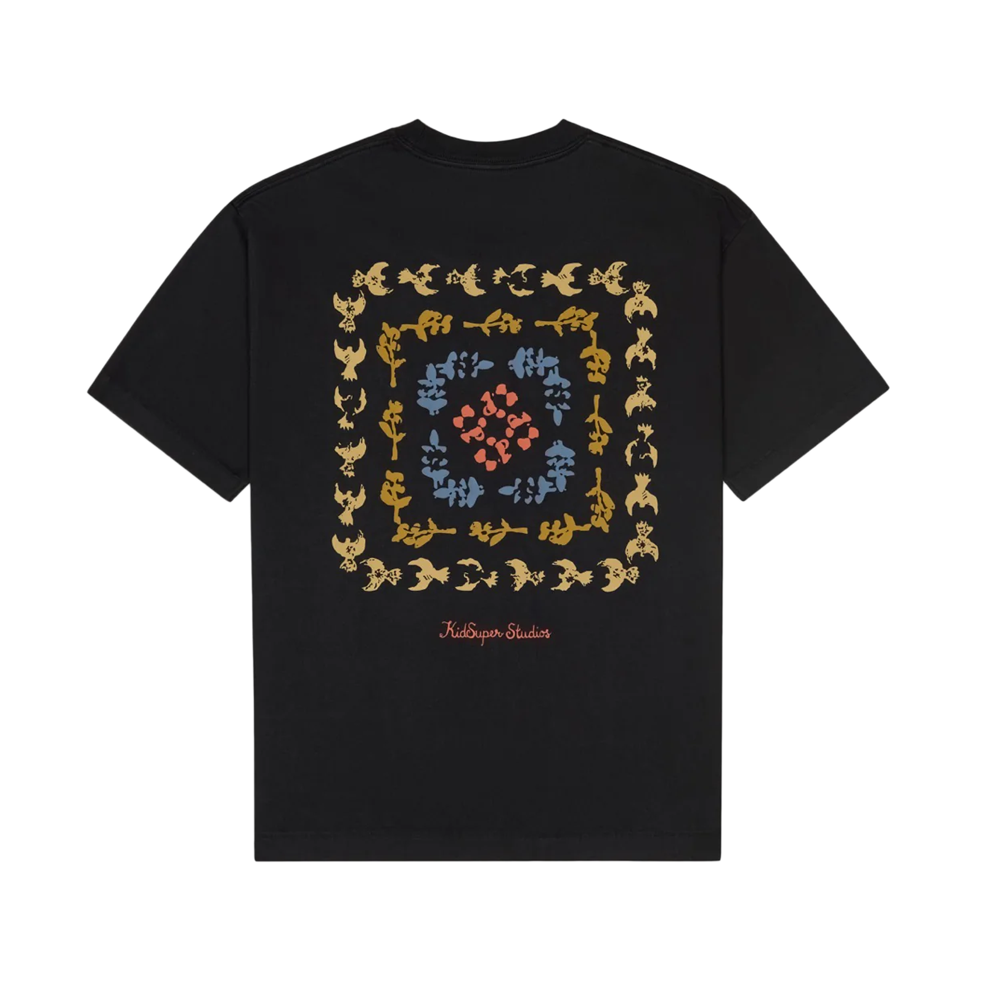Kidsuper Dove Pattern T-Shirt Washed Black