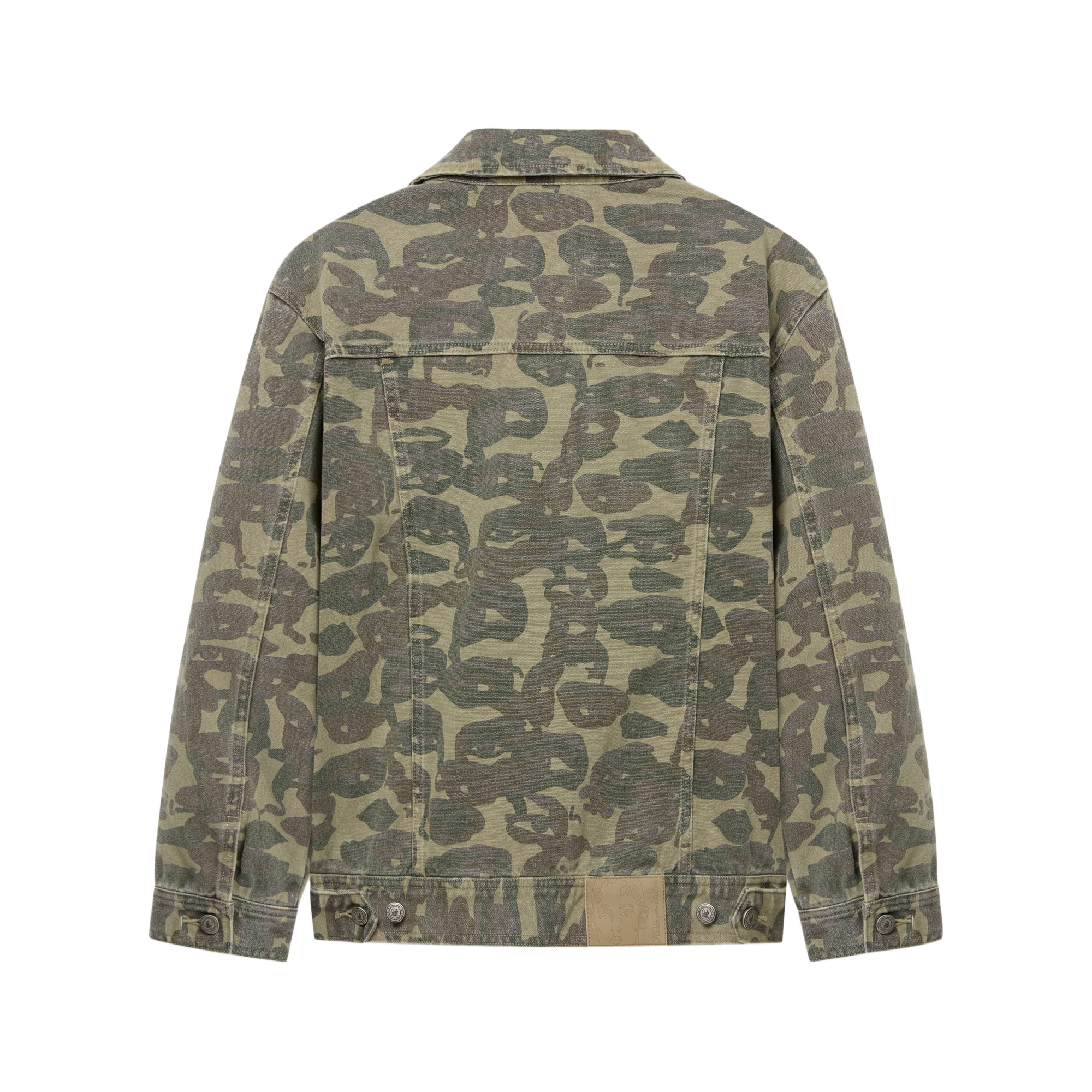 Kidsuper Face Camo Jacket Dark Green