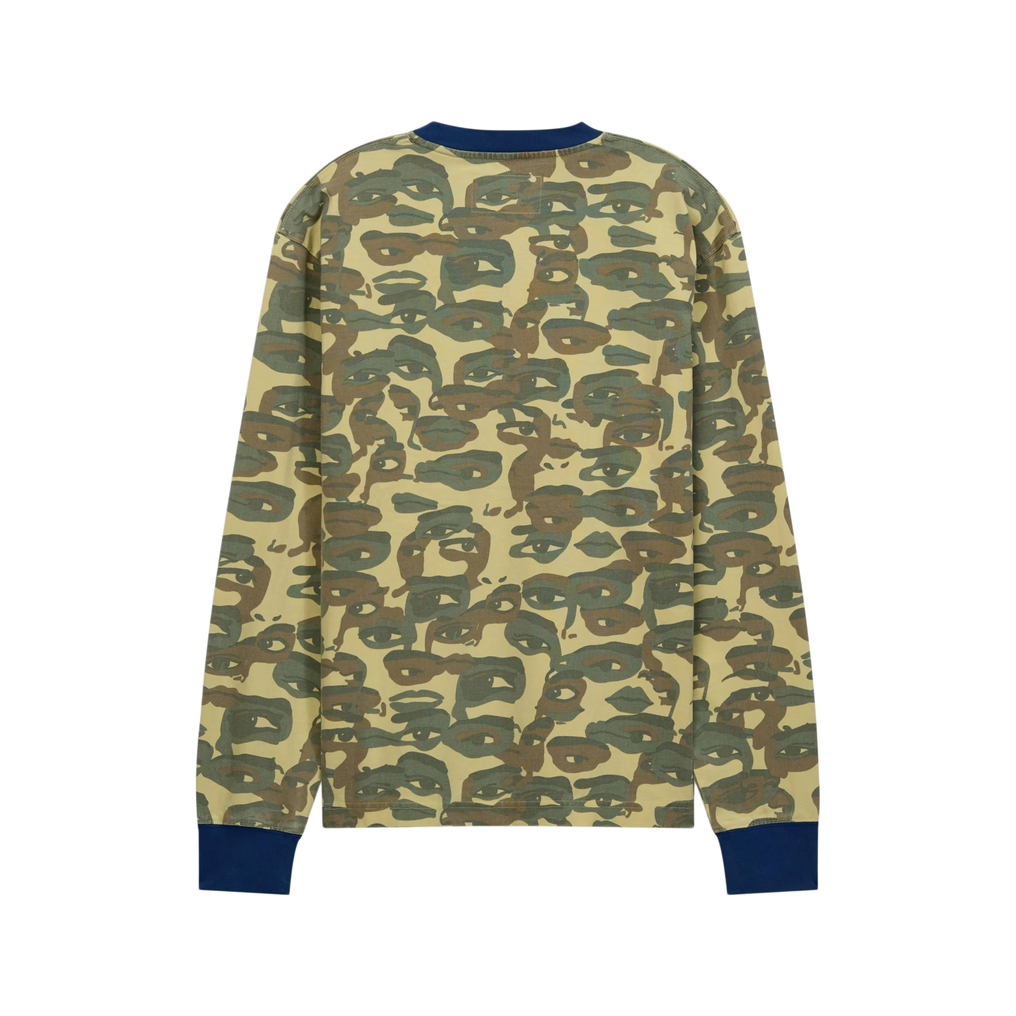 Kidsuper Face Camo Longsleeve Shirt Heavy Wash