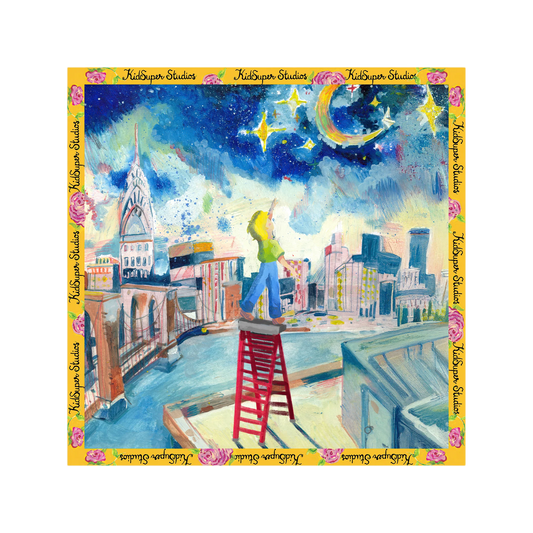 Kidsuper Reach For The Stars Silk Scarf