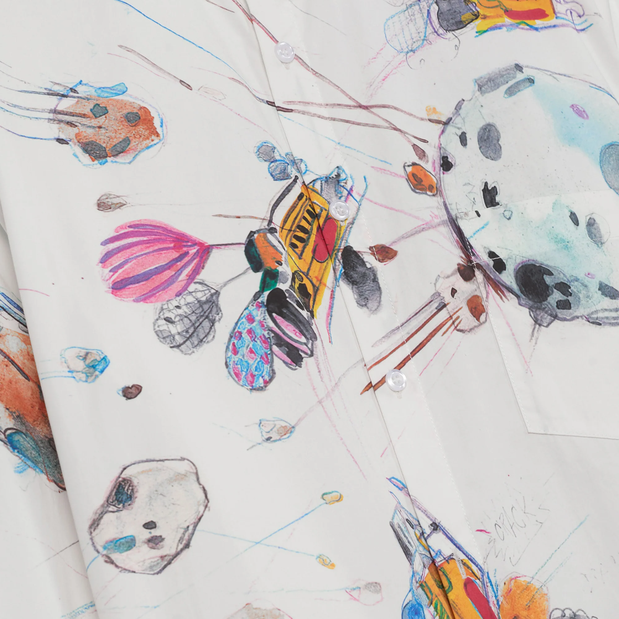 Kidsuper Slingshot Button Up White