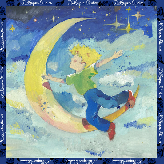 Kidsuper The Boy Who Jumped The Moon Scarf Blue