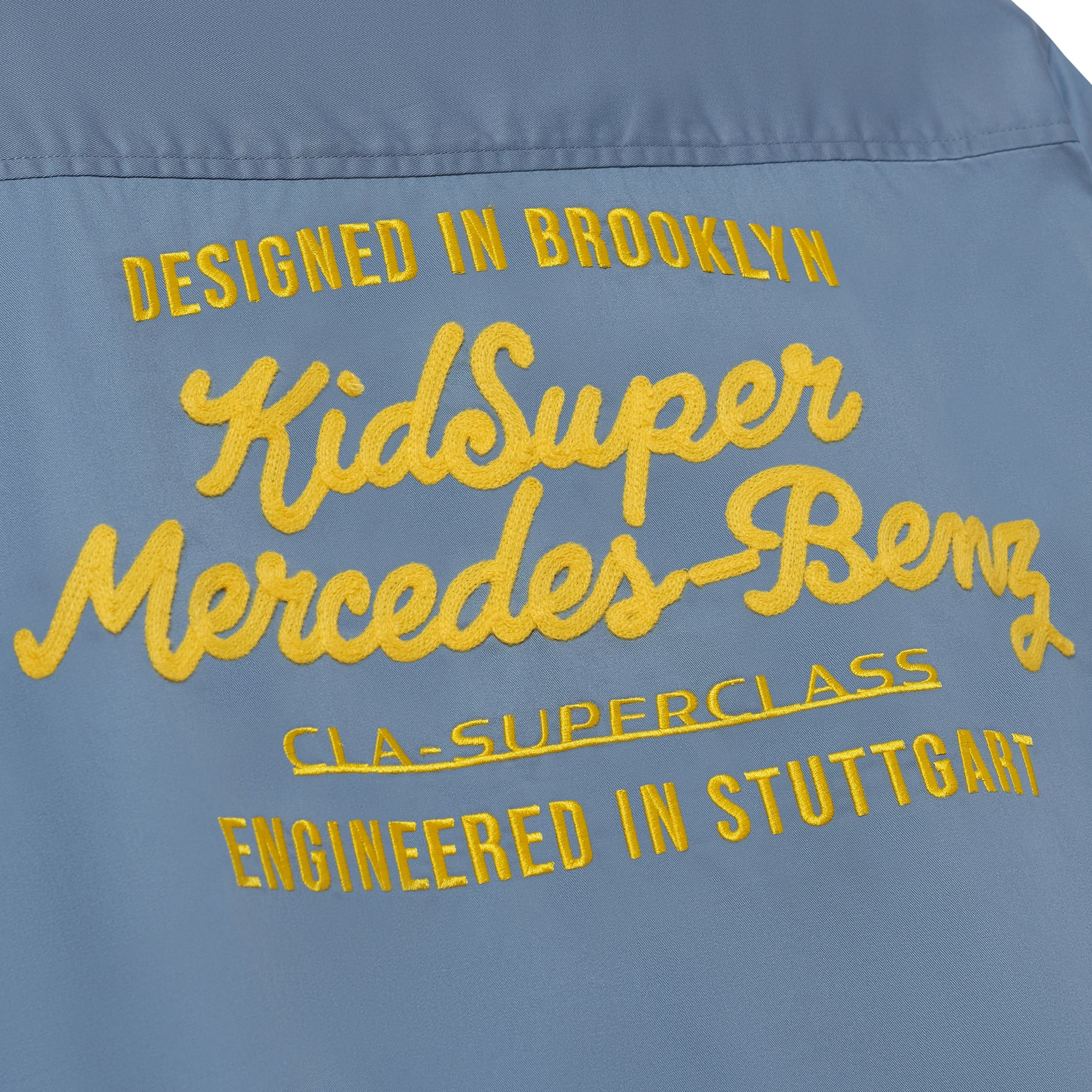 Kidsuper x Mercedes Benz Cropped Work Shirt Blue