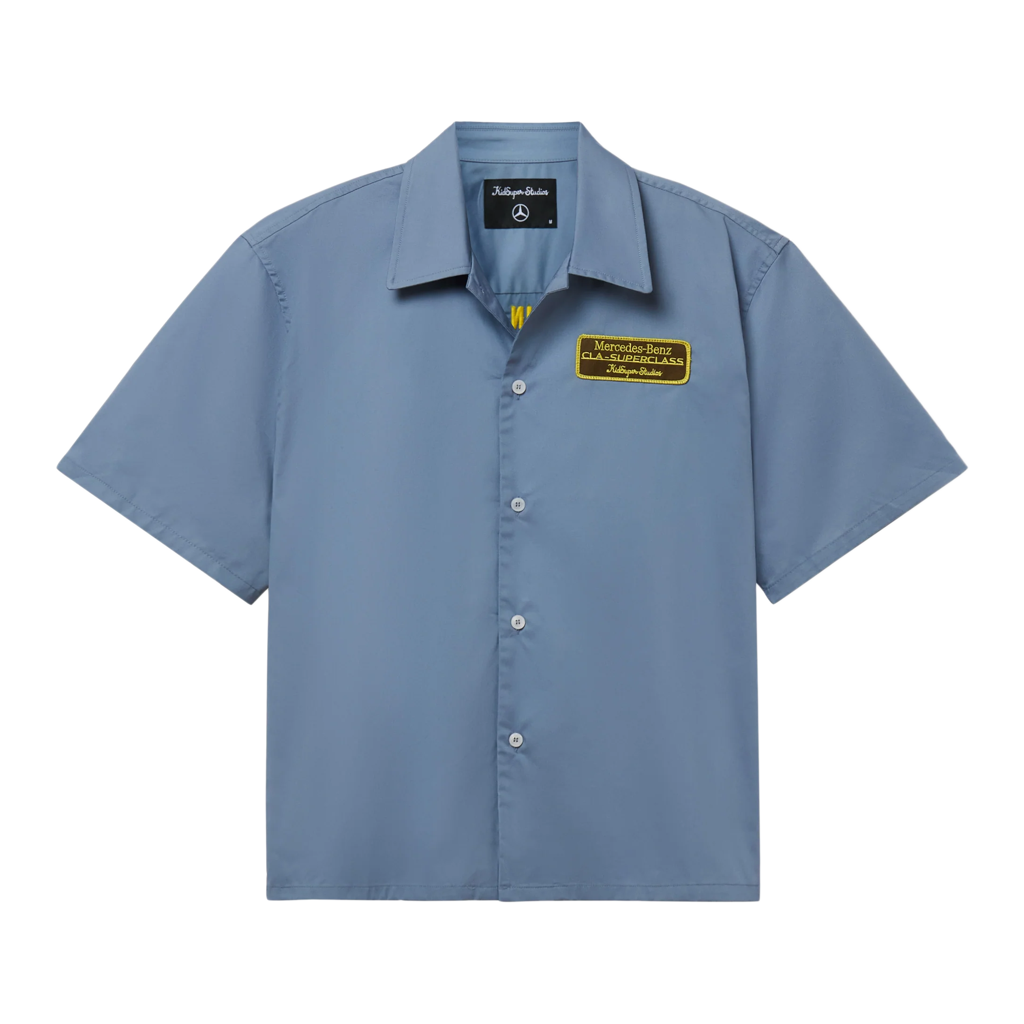 Kidsuper x Mercedes Benz Cropped Work Shirt Blue