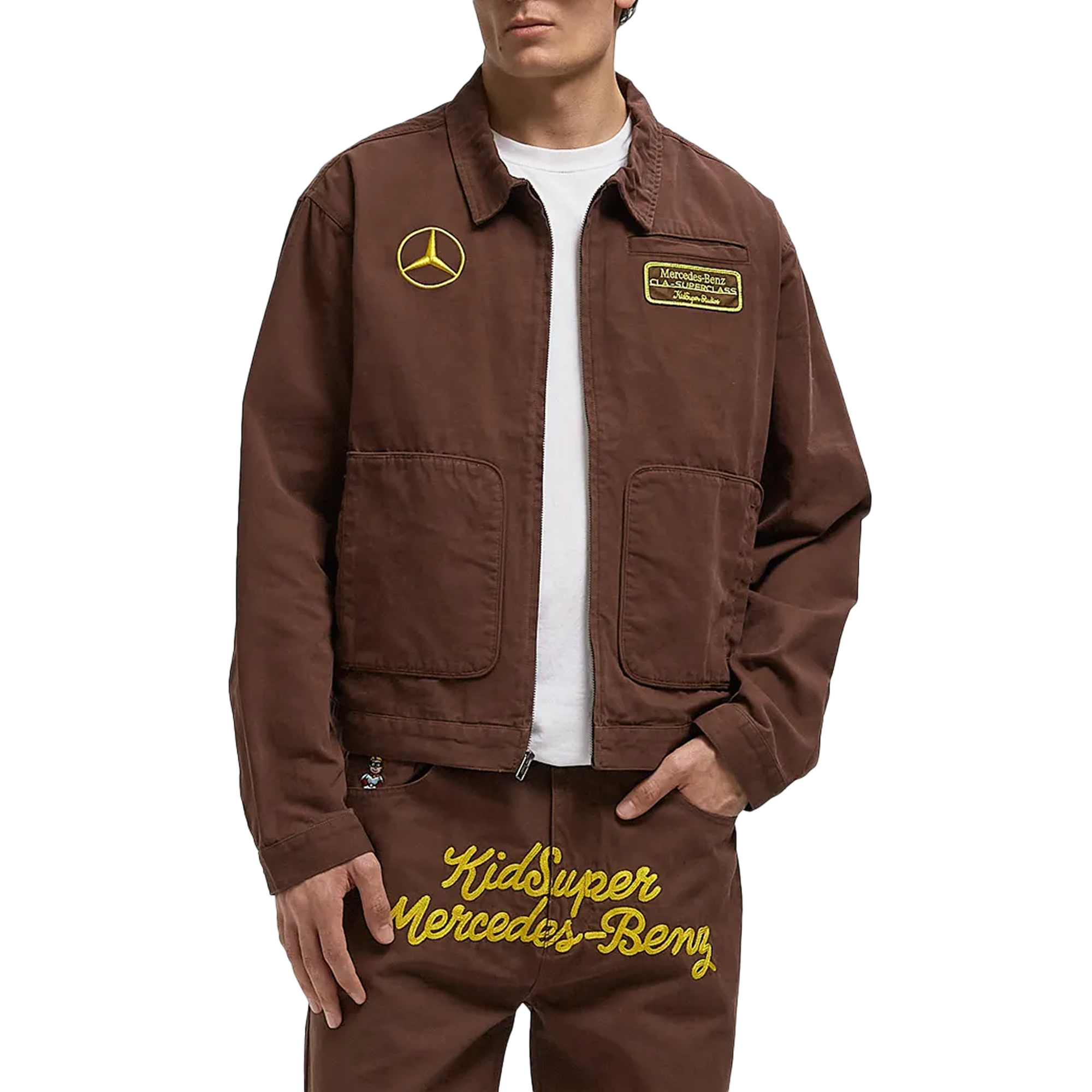 Kidsuper x Mercedes Benz Work Jacket Brown