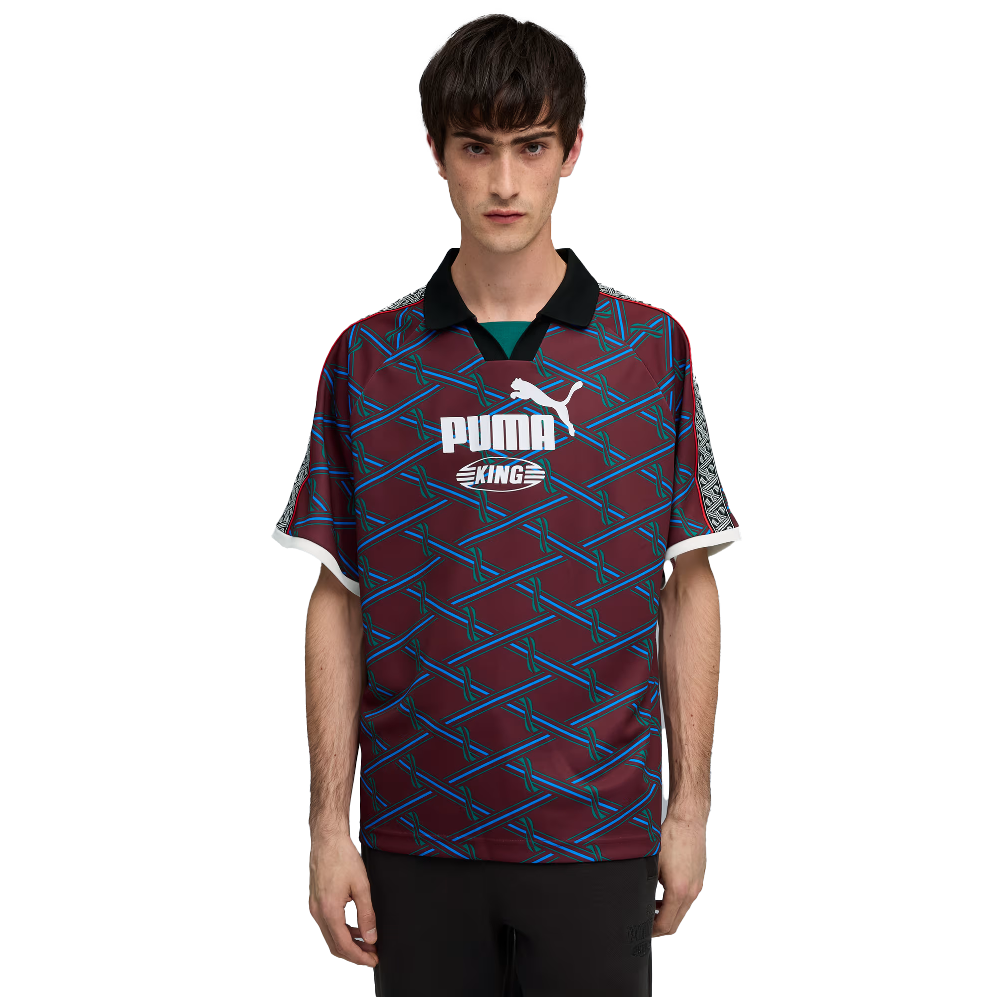Puma King Jersey Ruby Shimmer Allover Print