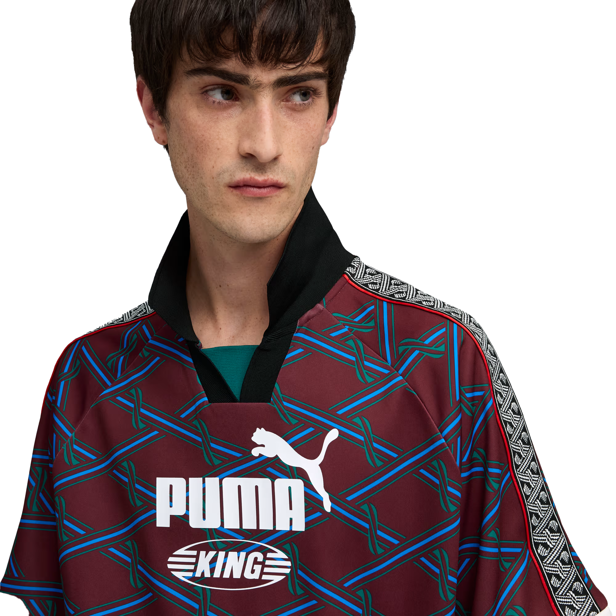 Puma King Jersey Ruby Shimmer Allover Print