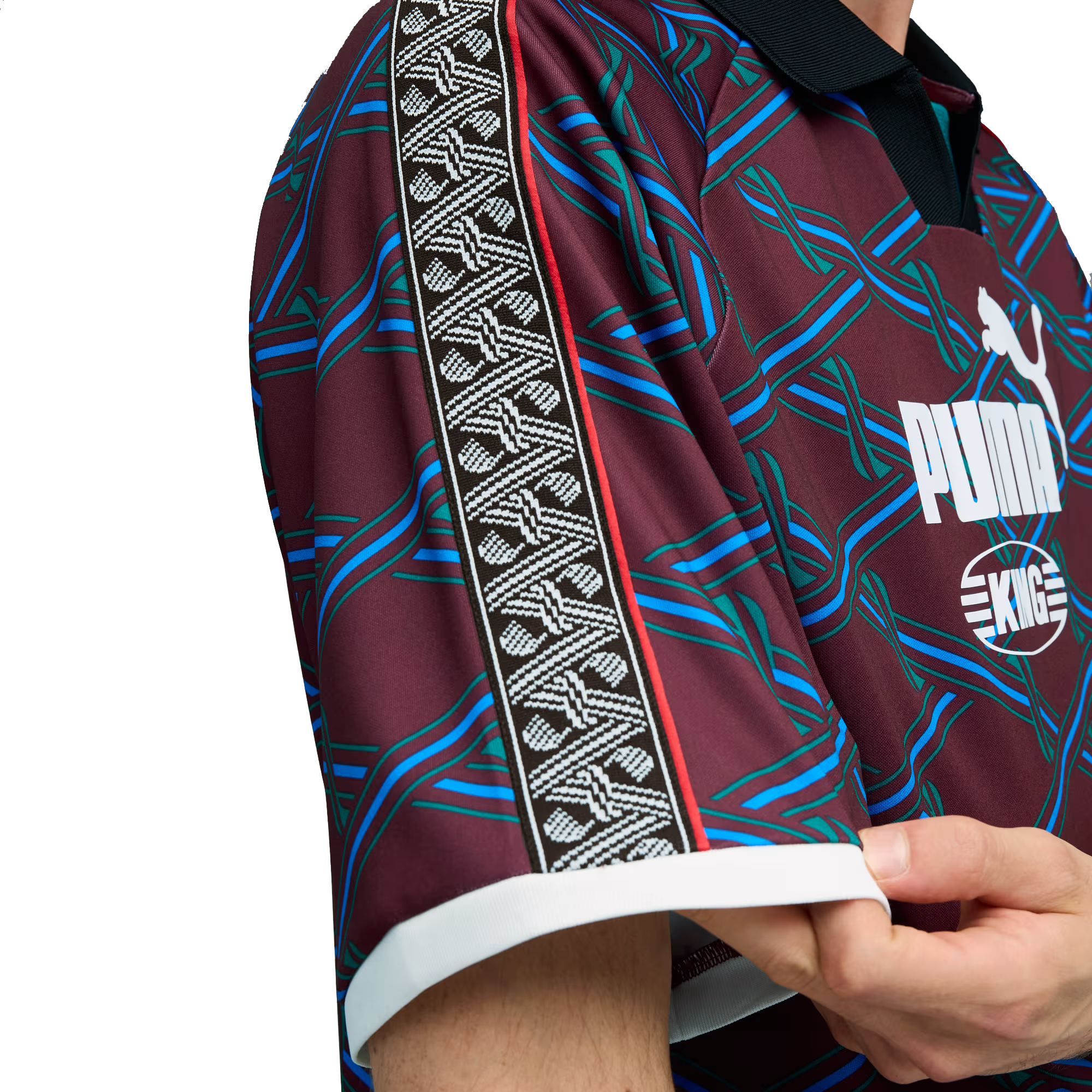 Puma King Jersey Ruby Shimmer Allover Print