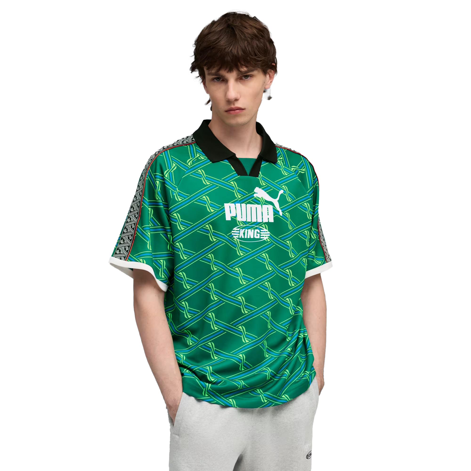 Puma King Jersey Wild Green Allover Print