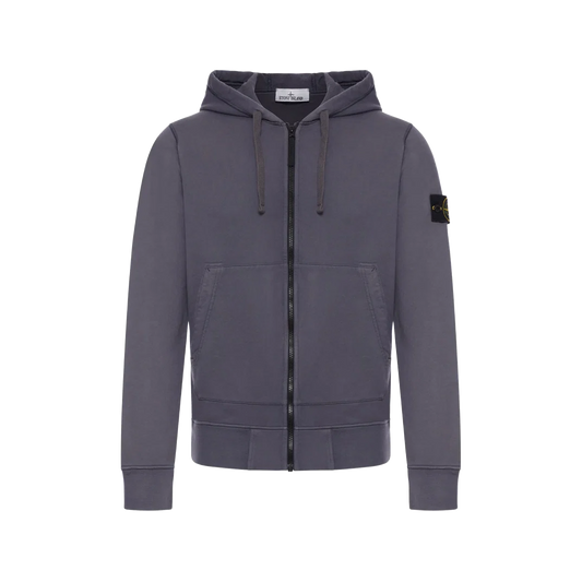 Stone Island Zip Hoodie 6100061 V002D Blue Grey