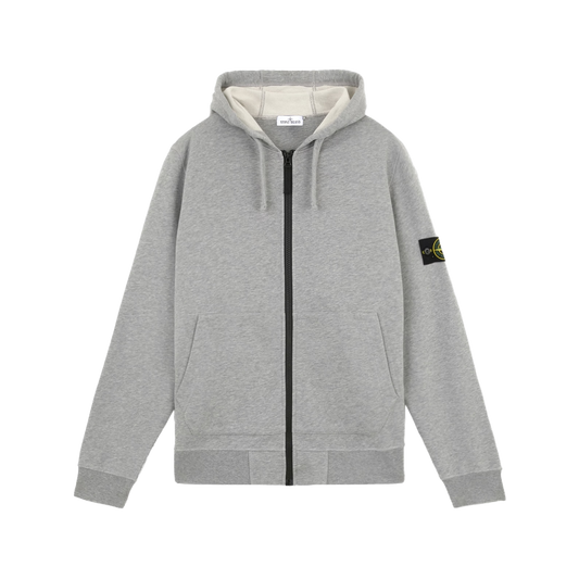 Stone Island Zip Hoodie 6100061 V0M64 Melange Grey