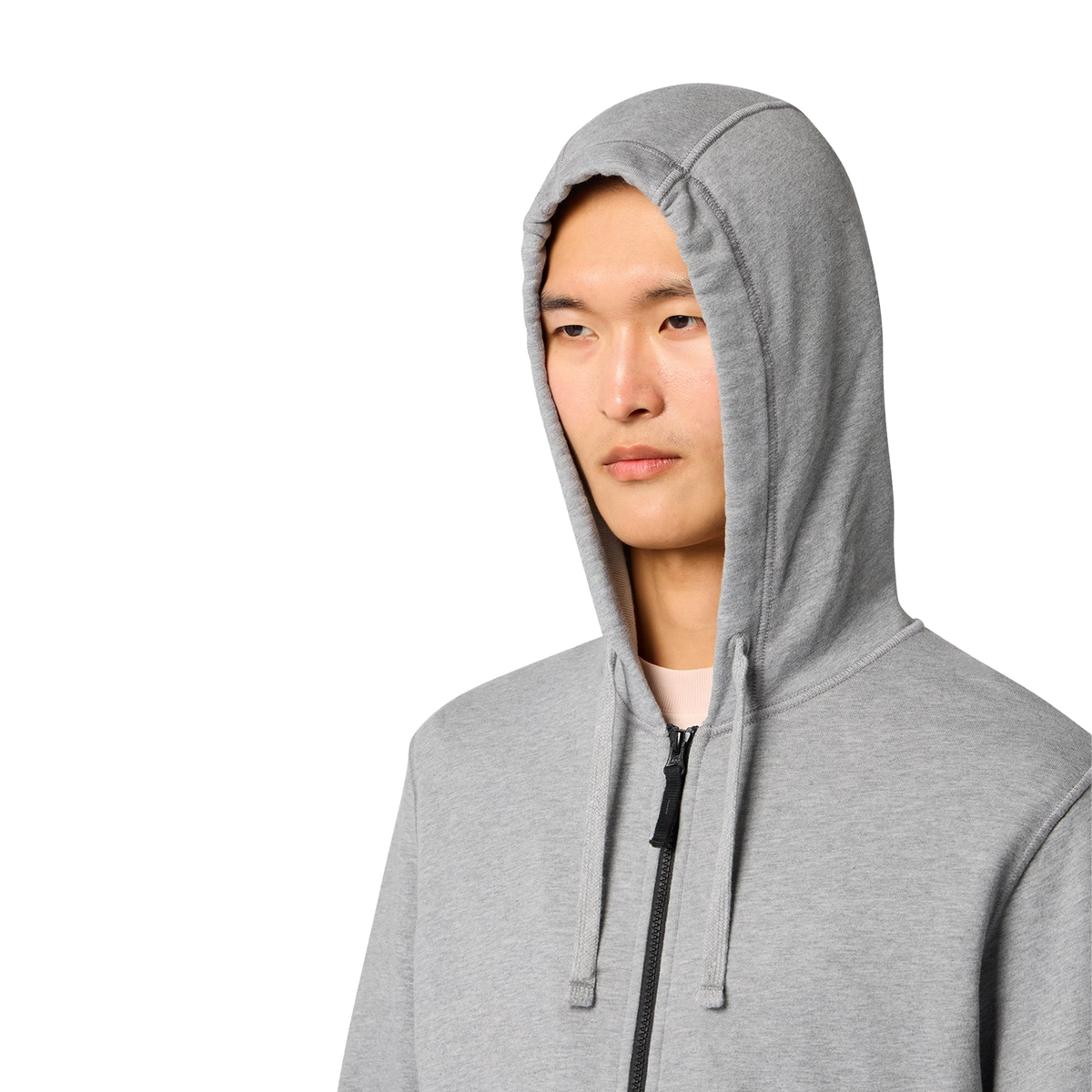 Stone Island Zip Hoodie 6100061 V0M64 Melange Grey