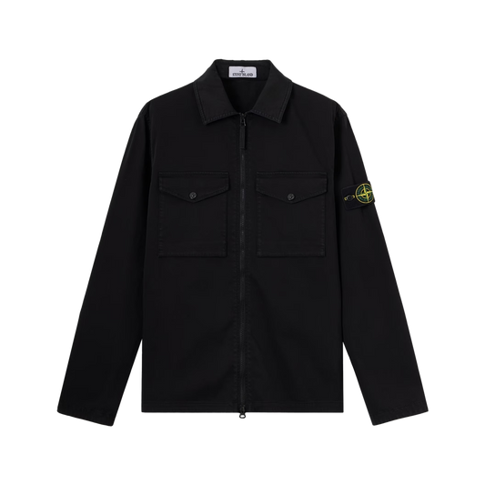 Stone Island Double Pocket Zip Shirt 1200010 V0029 Black