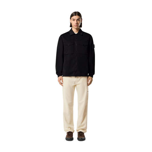 Stone Island Double Pocket Zip Shirt 1200010 V0029 Black