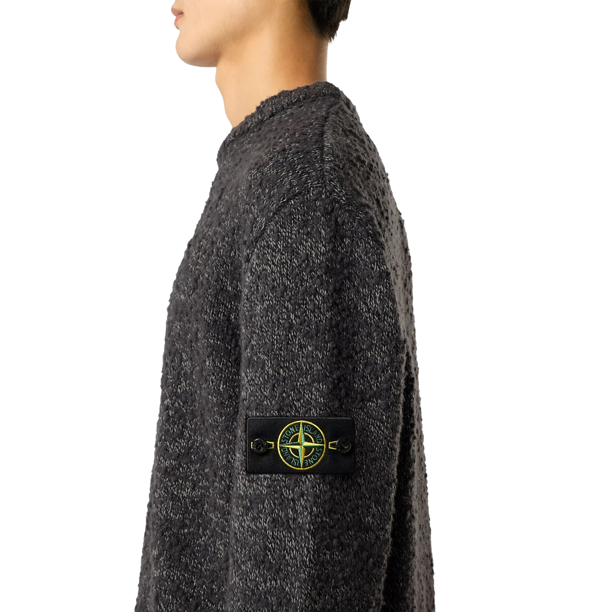Stone Island Knit Sweater 5100031 V0M62 Melange Lead