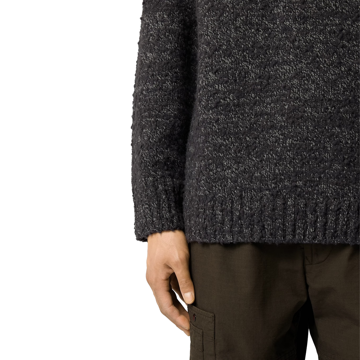 Stone Island Knit Sweater 5100031 V0M62 Melange Lead