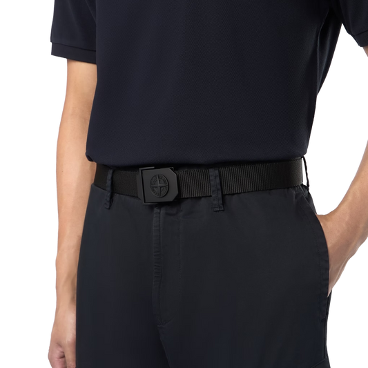 Stone Island Logo Belt 9300003 V0029 Black