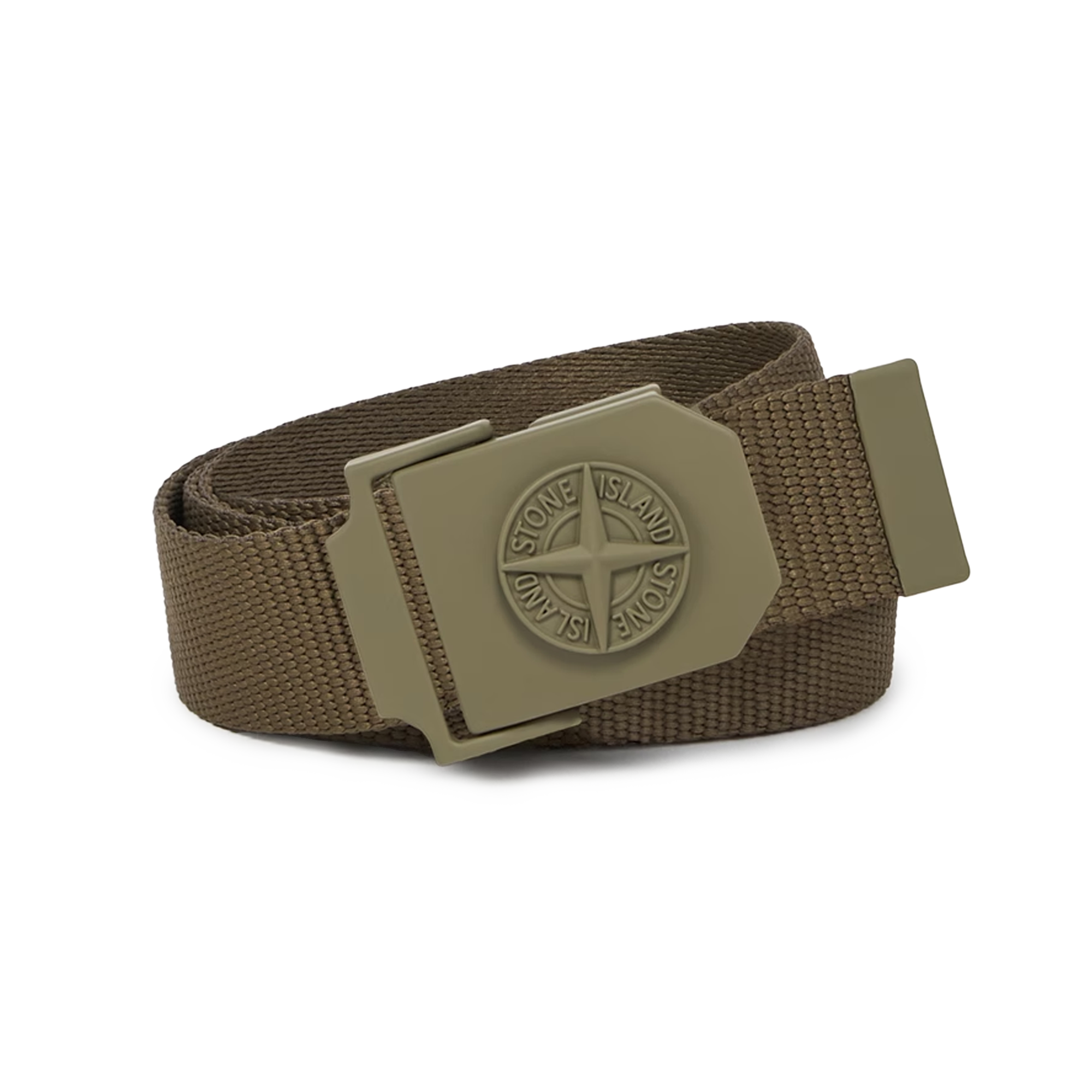 Stone Island Logo Belt 9300003 V005G Military Green