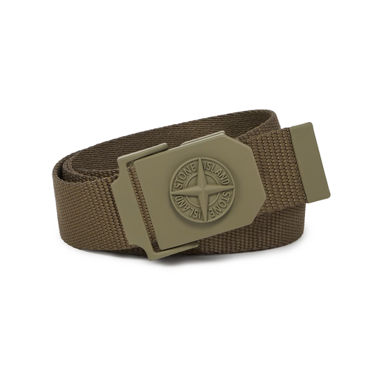 Stone Island Logo Belt 9300003 V005G Military Green