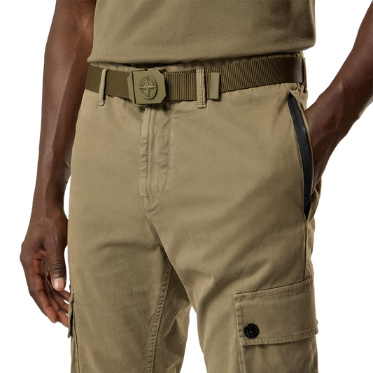 Stone Island Logo Belt 9300003 V005G Military Green