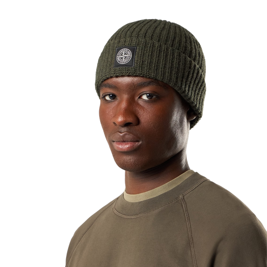 Stone Island Beanie N100012 V0M5G Military Green Melange