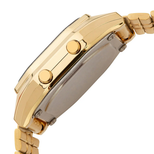 Casio Vintage Digital Gold Face/Goldplated S/Steel Band LA680WGA-9D