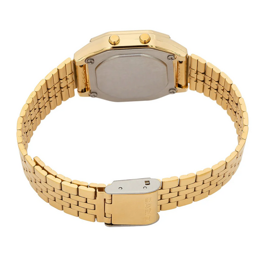 Casio Vintage Digital Gold Face/Goldplated S/Steel Band LA680WGA-9D
