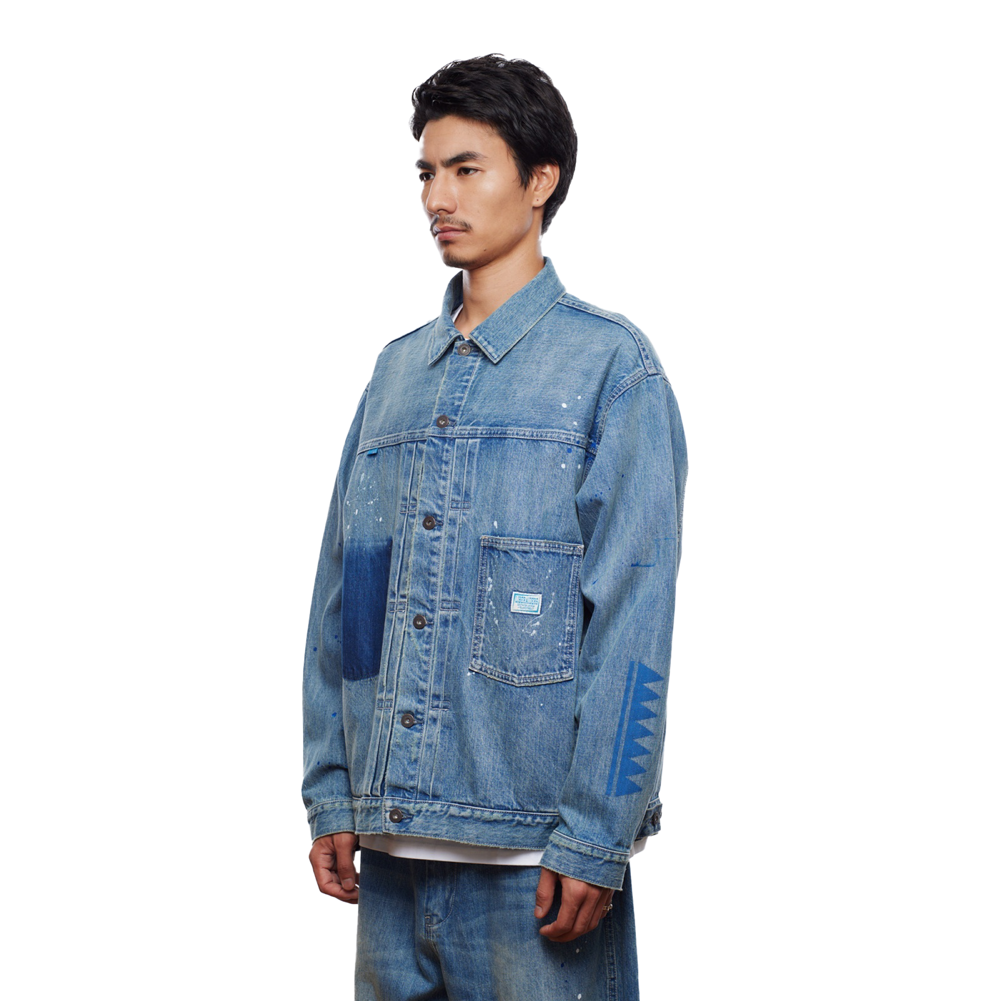 Liberaiders Tribal Denim Jacket Hard Wash