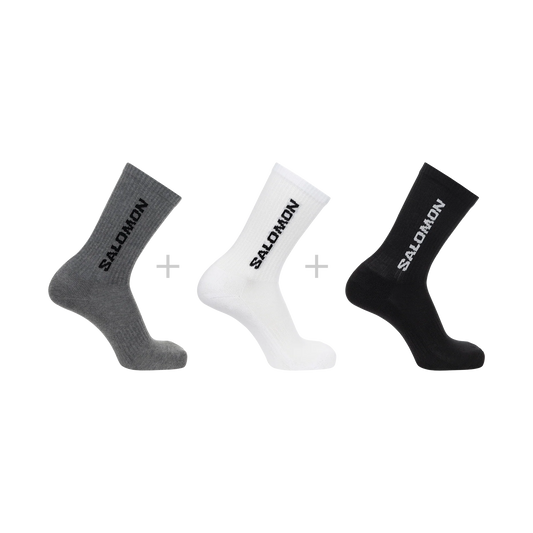 Salomon Everyday Crew 3-Pack Black/White/Med Grey Melange LC2086200